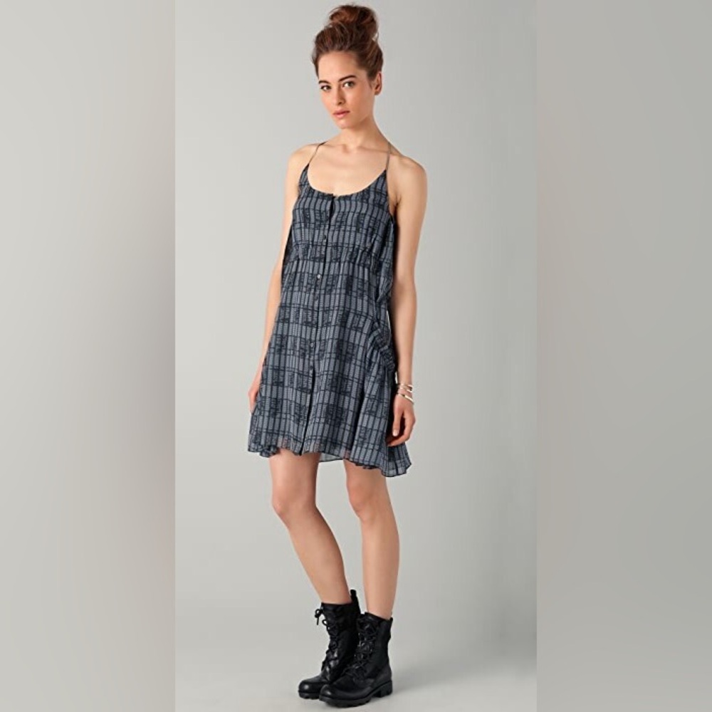 NWT Theyskens Theory Delic Silk Runway Dress Chain Strap‎